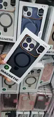 iPhone 14 Pro Case with Magnetic Ring - Orange Accent - 2