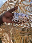 Earrings za Statement - Fedha na Dhahabu - 1