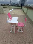 Kids Study Table & Chair Set - Blue - 2