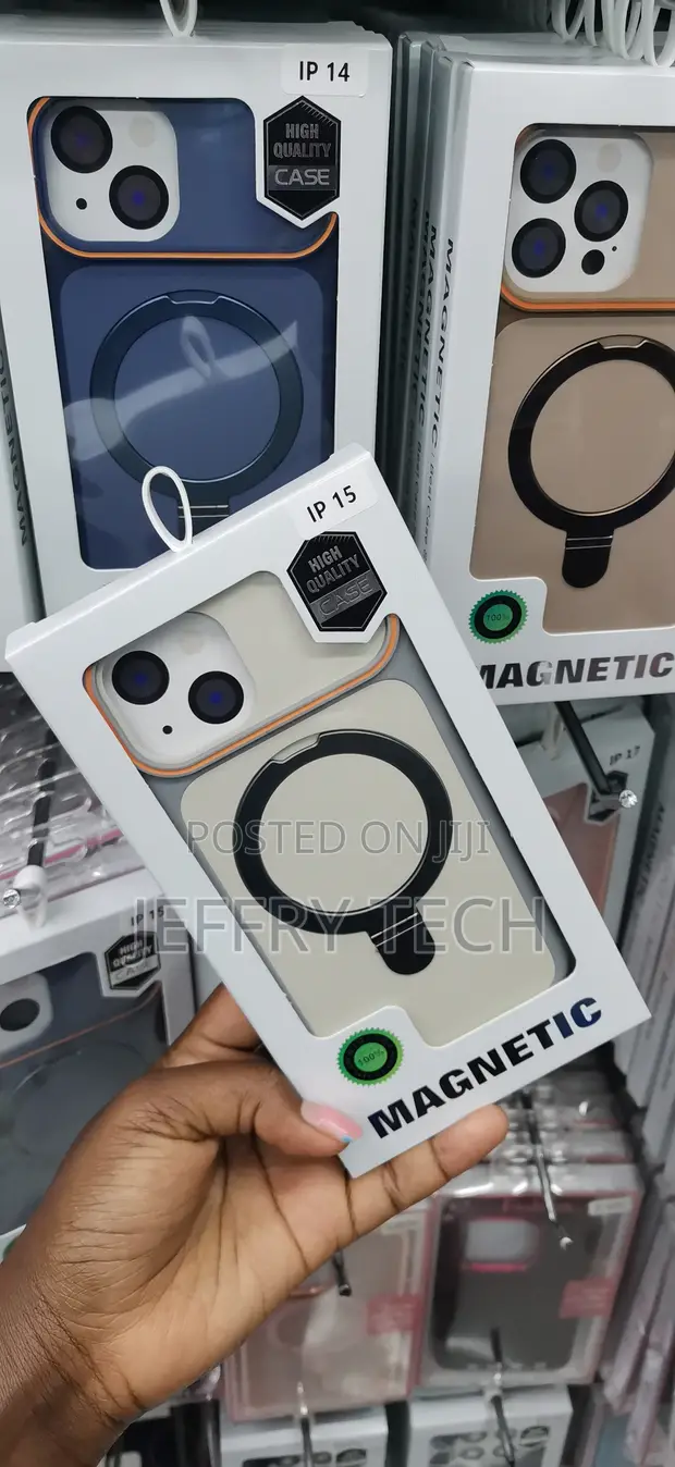 Kifaa cha iPhone 15 cha Sumaku chenye Kinga ya Pete na Lenzi ya Kamera - 1