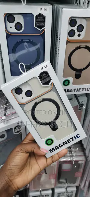 Kifaa cha iPhone 15 cha Sumaku chenye Kinga ya Pete na Lenzi ya Kamera