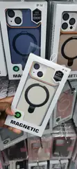 Kifaa cha iPhone 15 cha Sumaku chenye Kinga ya Pete na Lenzi ya Kamera - 2