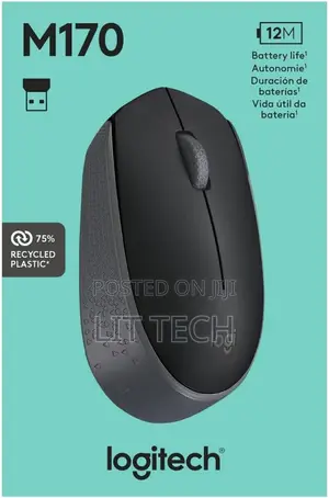 Logitech M170 Wireless Mouse - Grey