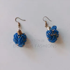 African Blue Earrings