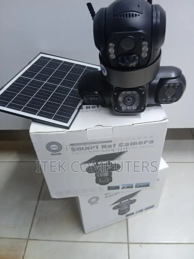Kamera ya CCTV ya Solar ya 4G yenye Lensi Tatu za Nje - 1
