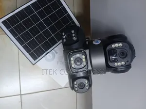 Kamera ya CCTV ya Solar 4G yenye Lensi Tatu kwa Mashamba, Nyumba na Nje