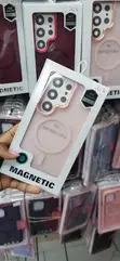 Kifaa cha Pink Chenye Sumaku na Fremu ya Kamera ya Rose-Gold kwa Samsung Galaxy S24 Ultra - 2