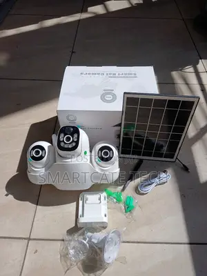Kamera ya V380 Pro 3-Lens WiFi Solar 360° PTZ