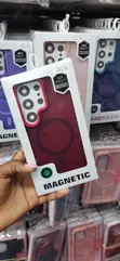 Burgundy Magnetic Shockproof Case for Samsung Galaxy S24 Ultra - 1