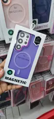 Purple Frosted Magnetic Case for Samsung Galaxy S24 Ultra - 2