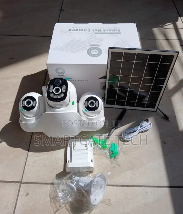 V380 Pro Triple Lens Solar WiFi PTZ Camera - 1