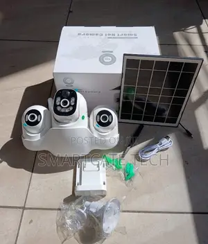 V380 Pro Triple Lens Solar WiFi PTZ Camera