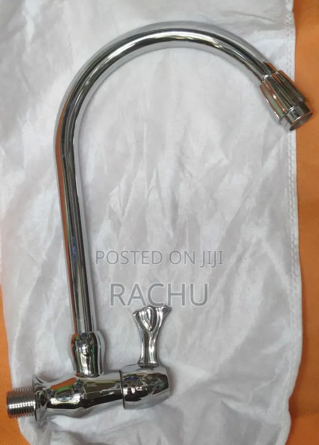 Wall Mount Silver Sink Tap - 1