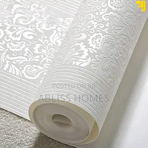 Embossed Striped Wallpaper - Muundo wa Kisasa