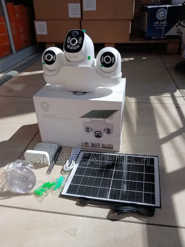 V380 Pro Solar PTZ Security Camera with Triple Lens - 1