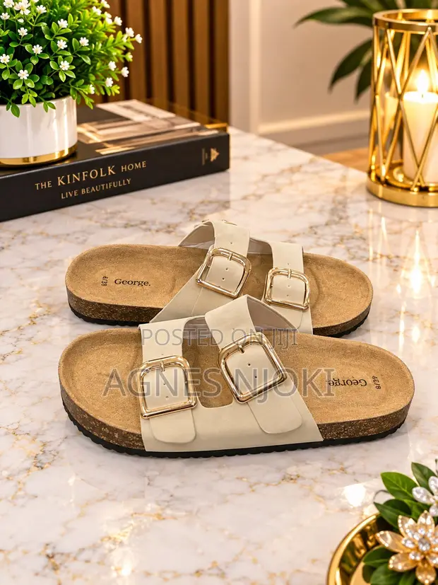Sandals za Wanawake za Mikanda Miwili - 1