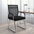 Kiti cha Ofisi cha Ergonomic chenye Upholstery - Nyeusi - 4