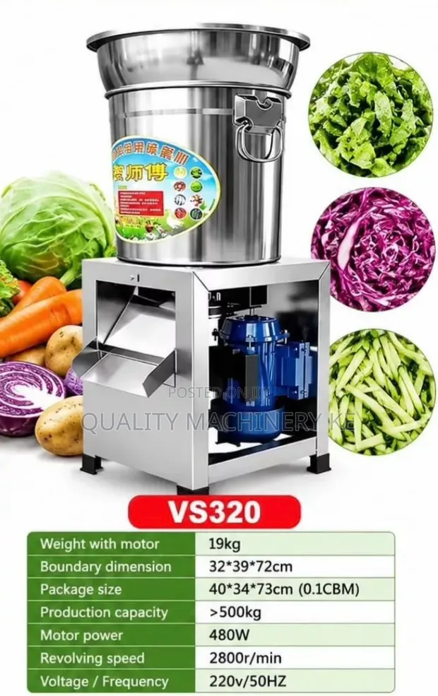 19kg Stainless Steel Vegetable Shredder - 1