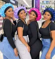 Brand New Satin Hair Bonnets (Grey/Black/Pink) - 2