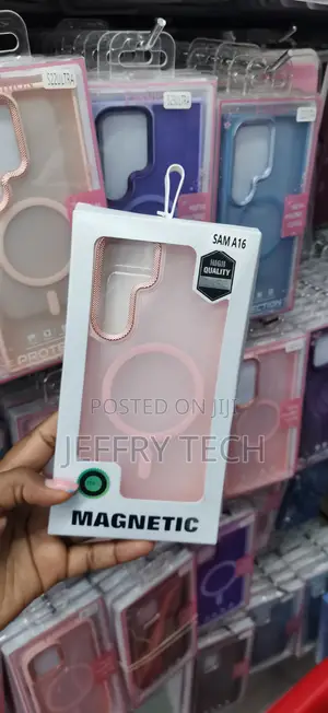 Pink Frosted-Translucent Magnetic Case for Samsung Galaxy A16