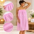 10pc Disposable Non-Woven Spa Gown (Pink) - 2
