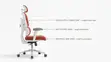 Executive Full Fabric Orange Study Chair - 2