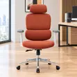 Executive Full Fabric Orange Study Chair - 3