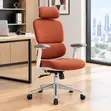 Executive Full Fabric Orange Study Chair - 4