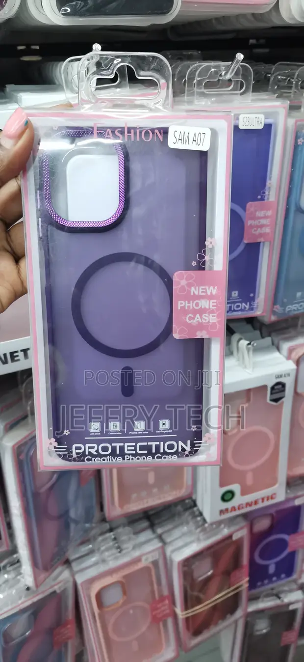 Purple Translucent Matte MagSafe Case for Samsung Galaxy A07 - 1