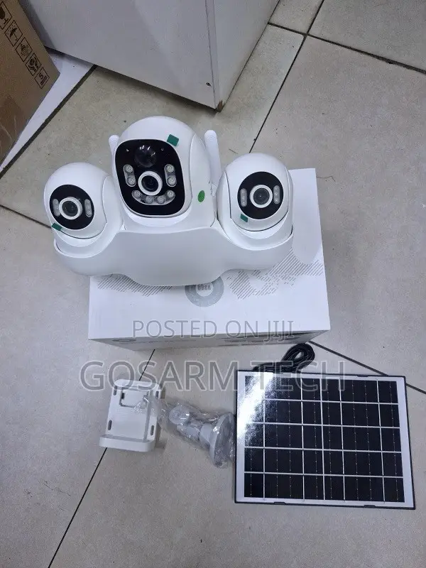 4G Triple Lens Solar Security Camera - Wireless PTZ CCTV - 1