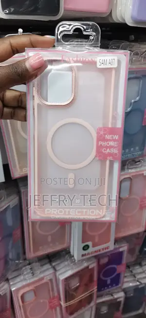 Pink Translucent Magnetic Case for Samsung Galaxy A07