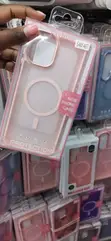 Pink Translucent Magnetic Case for Samsung Galaxy A07 - 2