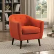 Stylish Accent Armchair - Yellow - 5