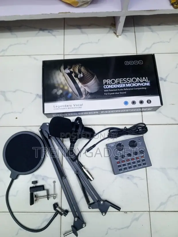 Kifaa cha Mic cha Studio cha Condenser cha Sauti cha Hadithi na V8 Sound Card - 1