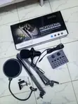 Professional Vocal Condenser Mic Set na Boom Arm & Pop Filter - 2