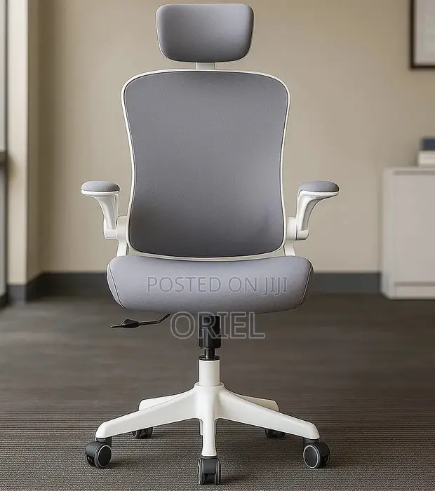 White Posture-Friendly Orthopedic Desk Chair - 1