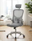 White Posture-Friendly Orthopedic Desk Chair - 3