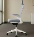 White Posture-Friendly Orthopedic Desk Chair - 4