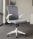 White Posture-Friendly Orthopedic Desk Chair - 5