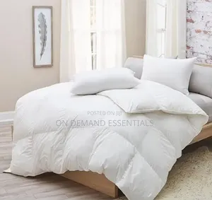 Plain White Grade A Unbinded Duvet Set