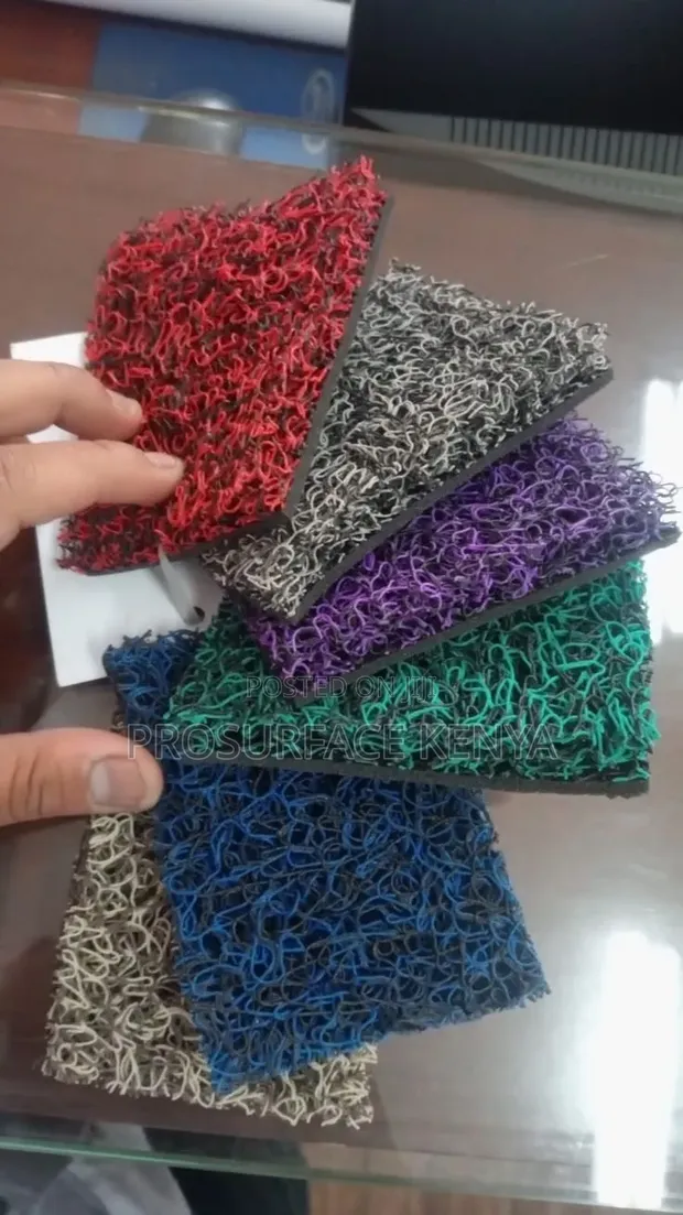 Spaghetti PVC Coil Dirt Scraper Door Mat - 1