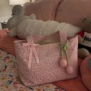 Blush Sweet Pea Tote Bag