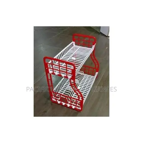 2-Tier Plastic Dish Rack - Easy Assembly - 1