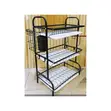 Metallic 3-Tier Dish Rack & Kitchen Organizer - Nyeusi - 1