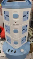 12-Way Vertical Socket Extension with 3 USB Ports - 2