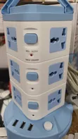 12-Way Vertical Socket Extension with 3 USB Ports - 3