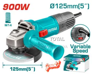 Total Angle Grinder 900W Variable Speed 5-Inch