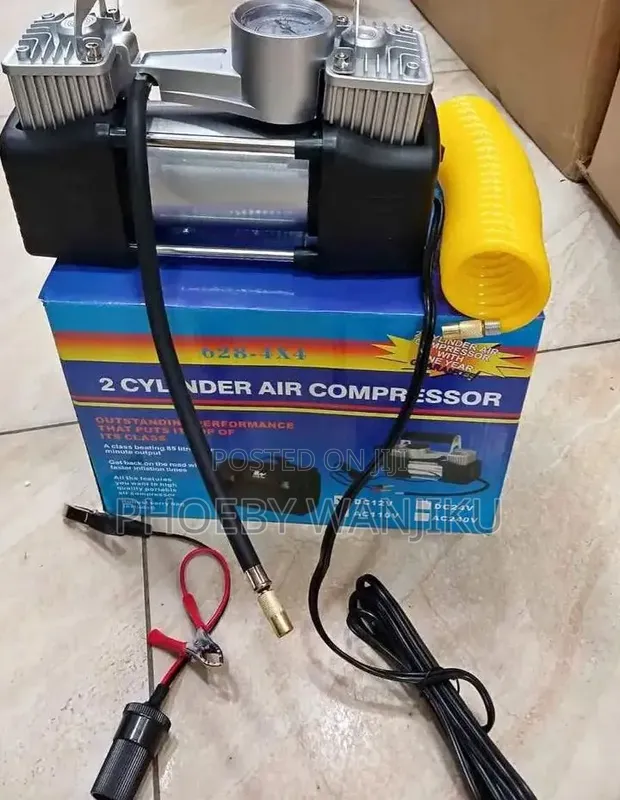 2 Cylinder Air Compressor with Tools, Accessories & Case - 1