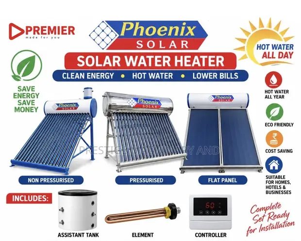 Phonex Solar Water Heater 200L Isiyo na Shinikizo - 1