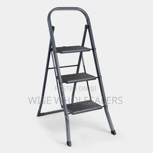 Heavy Duty 3-Tier Step Ladder with Handrails